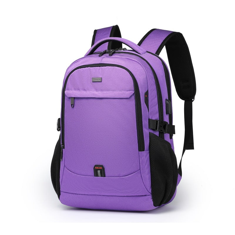 Large-Capacity Casual Backpack - Multi-Functional Business Travel Computer Bag & College Student Schoolbag