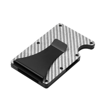 Large Capacity Slim Anti-Theft Carbon Fiber Wallet RFID Protector