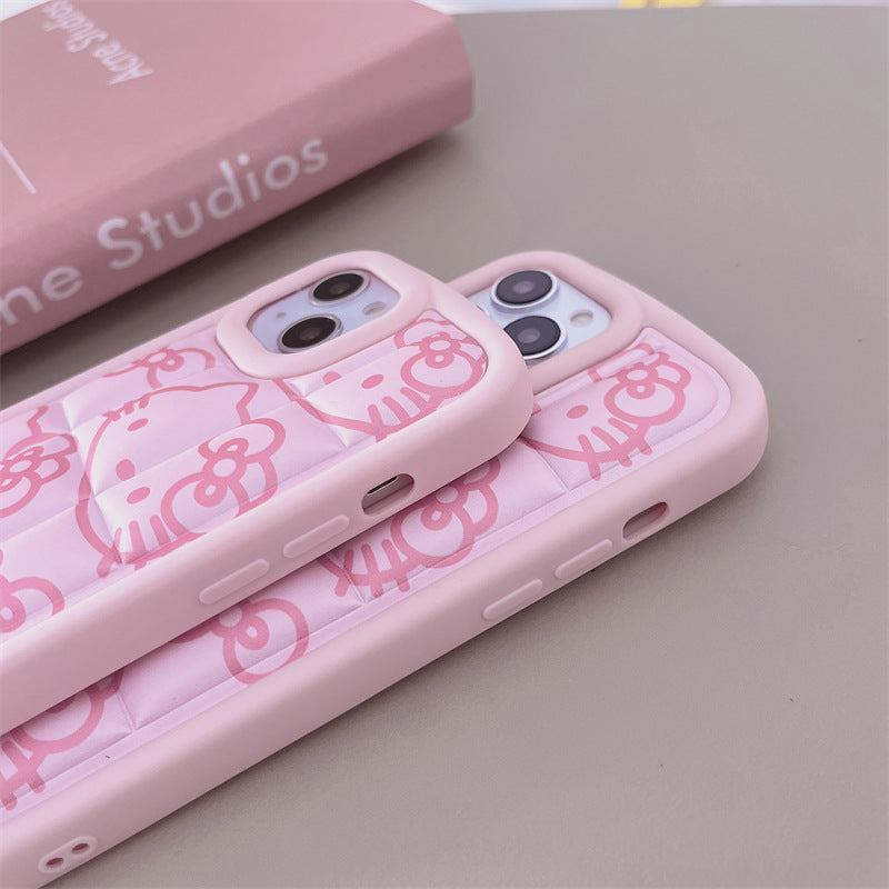 3D Design Pink Hello Kitty iPhone Case Apple IPhone 11 - 15 Pro Max