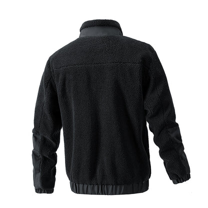 Men's Winter-Autumn Polyester Fleece Jacket