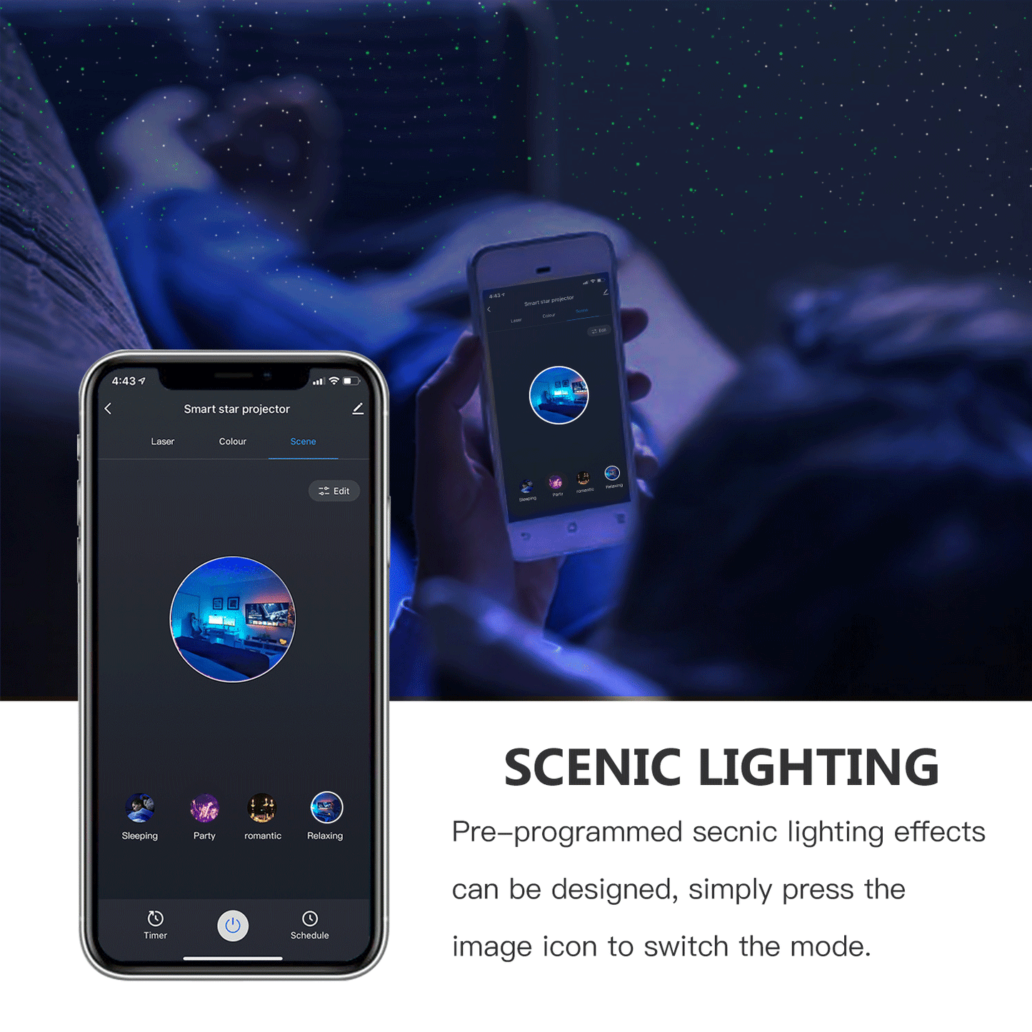 SK20 Smart Galaxy Space Projector + APP