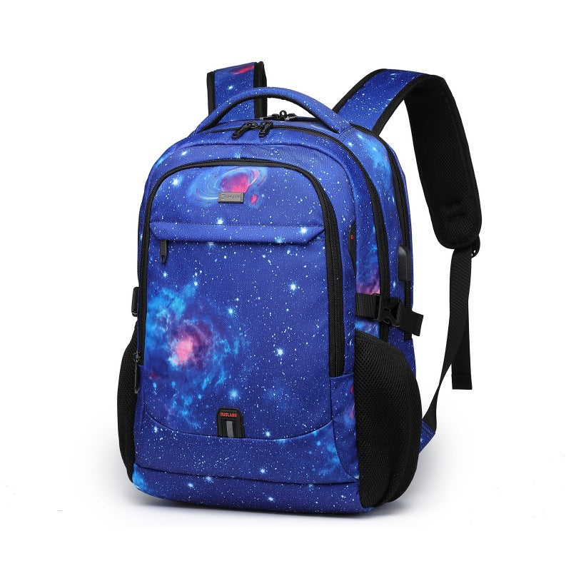 Large-Capacity Casual Backpack - Multi-Functional Business Travel Computer Bag & College Student Schoolbag