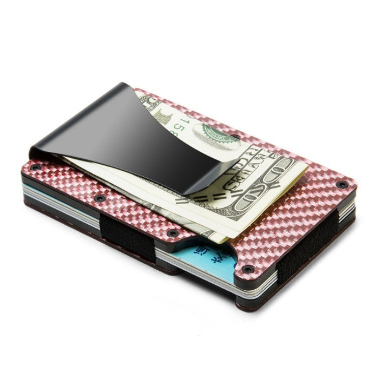 Large Capacity Slim Anti-Theft Carbon Fiber Wallet RFID Protector