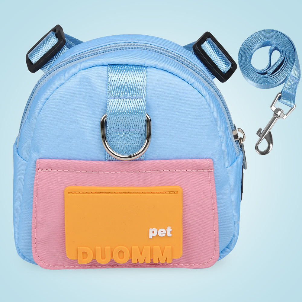 Cute Pet School Bag Backpack + Leash