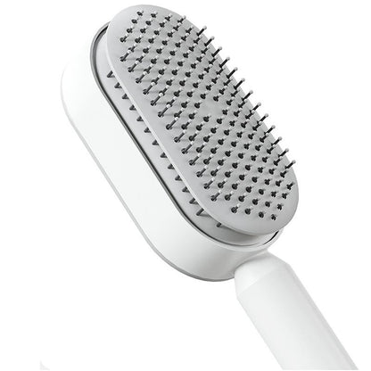 One Click Self Cleaning Hair Brush For All Hair Types