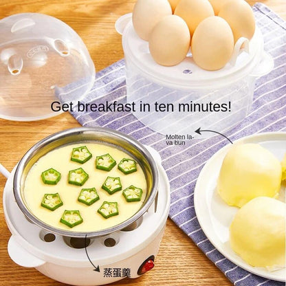 Multi-Cooking Double-Layer 14-Egg Electric Breakfast Steamer