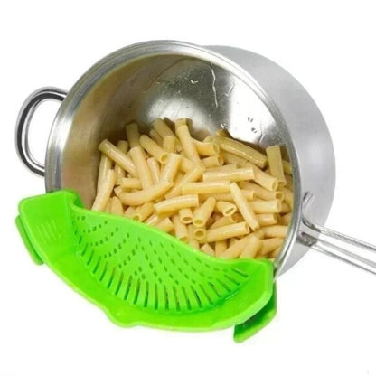 Clip-On Silicone Strainer For All Pots And Pans