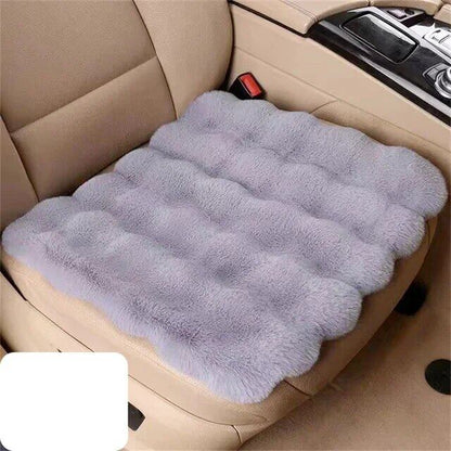 Funda protectora de felpa para cojín de asiento de coche, calidez de invierno