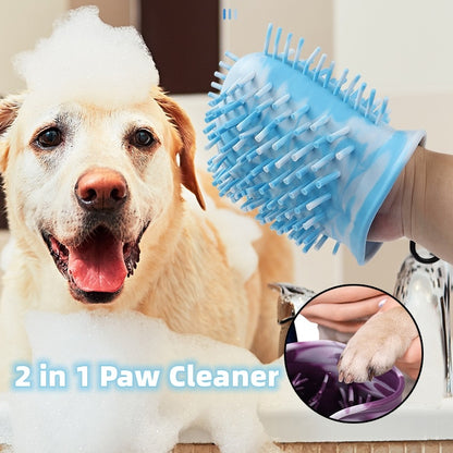 Soft Silicone Brush Dog Paw Cleaner Cup