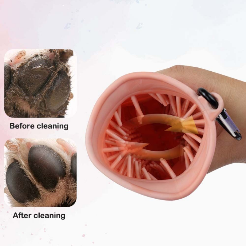 Soft Silicone Brush Dog Paw Cleaner Cup