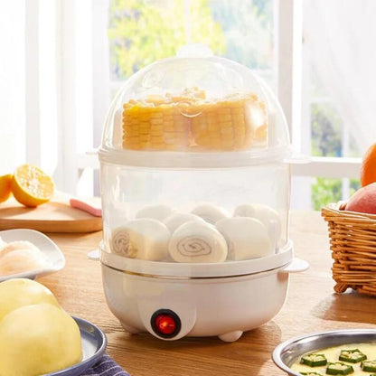 Multi-Cooking Double-Layer 14-Egg Electric Breakfast Steamer