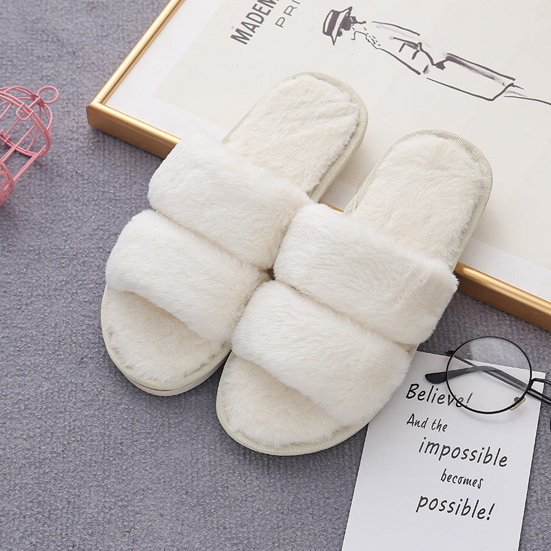 Double Cloud Fur-Lined Comfort House Slippers