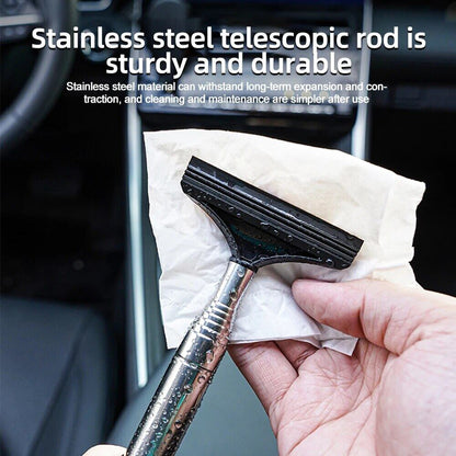 Telescopic Squeegee Car Mirror Wiper