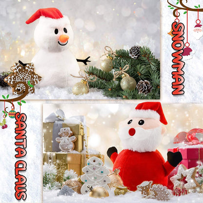 Santa Claus - Snowman Reversible Christmas Plush