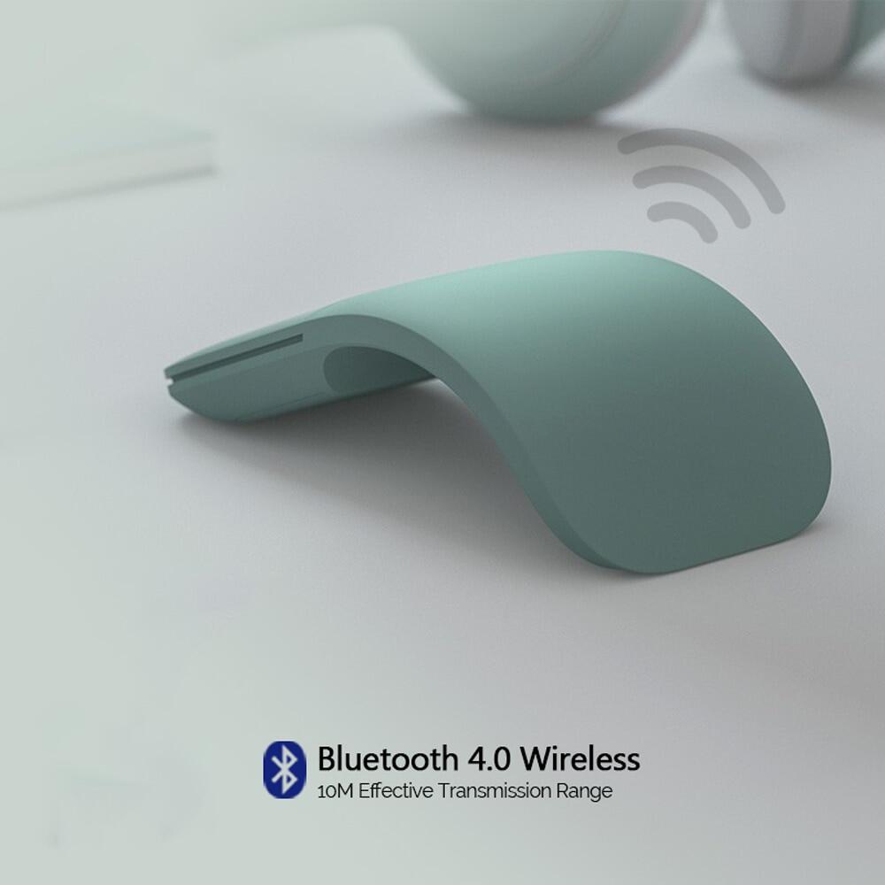 Wireless Foldable Arc Touch Mouse 1600-DPI Bluetooth 4.0