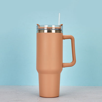 Vaso de café al vacío de acero inoxidable de 40 onzas con tapa, sin BPA