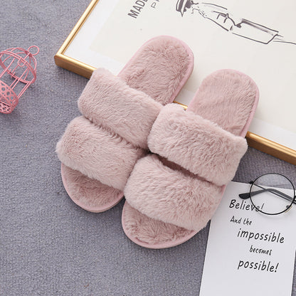 Double Cloud Fur-Lined Comfort House Slippers