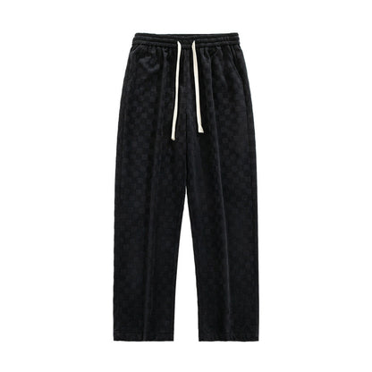 Men's Casual Checkered Plaid Loose Fashion Pants