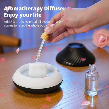 Mini Volcanic Flame Aroma Diffuser Humidifier Lamp 130ml USB