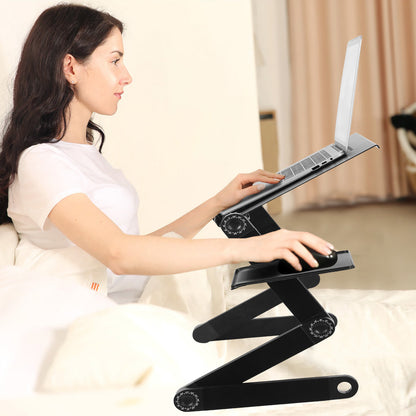 Foldable Laptop Table Desk Stand with Mouse Board