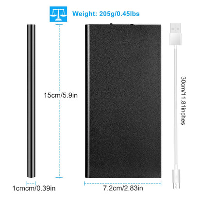 Ultra-Thin 20000mAh Power Bank Charger + Emergency Flashlight Feature