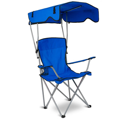 Foldable Sun Protection Canopy Chair - 330LBS Capacity