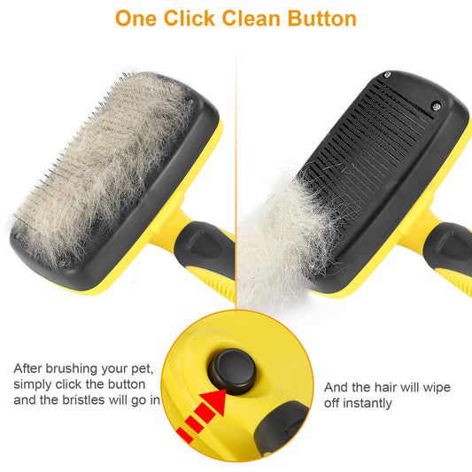 Self Cleaning Grooming Brush Pet Hair Remover