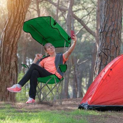 Silla plegable con dosel para protección solar - Capacidad de 330 libras