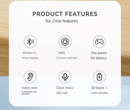 P9 Pro Wireless Bluetooth 5.1 Headphones Muffs HiFi Quality Stereo Acoustic Noise Cancelling