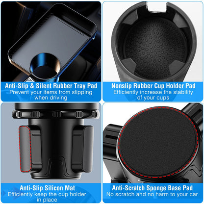 3-in-1 Rotating Car Cup Holder Tray