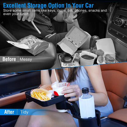 3-in-1 Rotating Car Cup Holder Tray