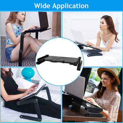 Foldable Laptop Table Desk Stand with Mouse Board