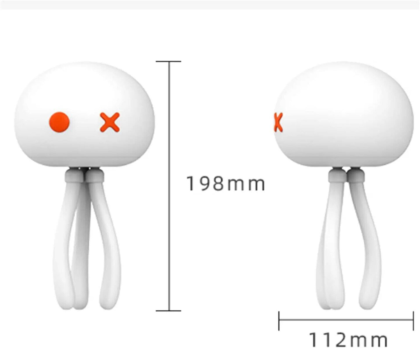 Lámpara de luz nocturna de medusas táctil LED de silicona