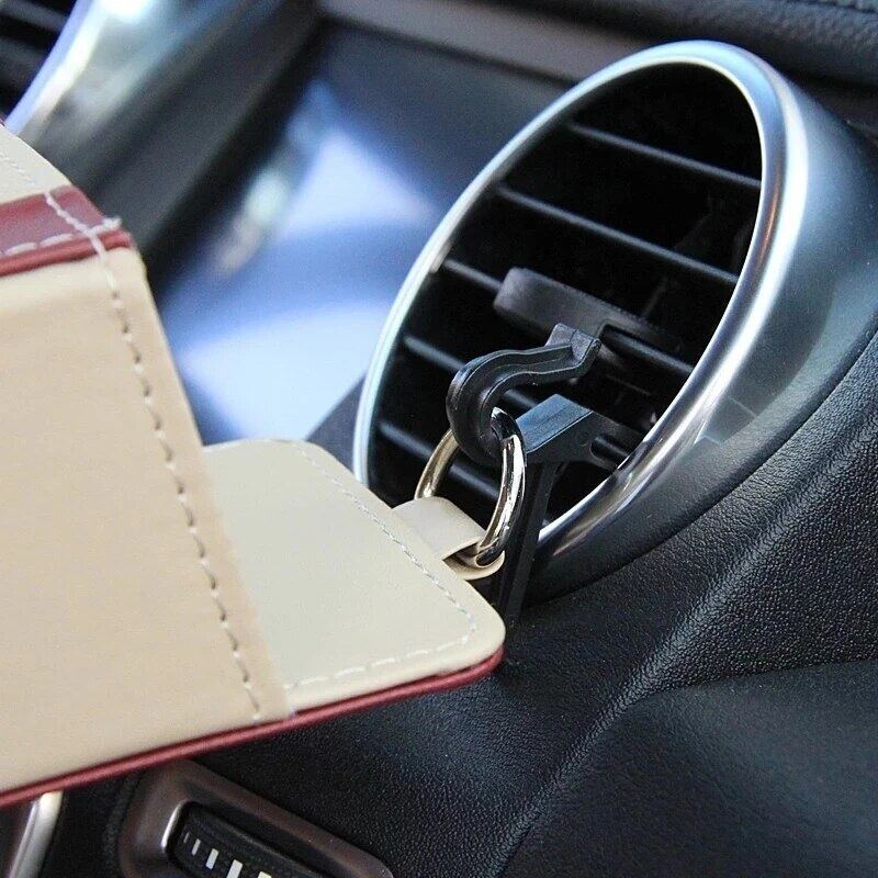 Car Dashboard Vent Leather Holder Box