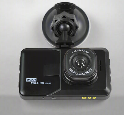 1080P High Resolution Dashboard Camera Recorder - 140 Degree Wide Angle View