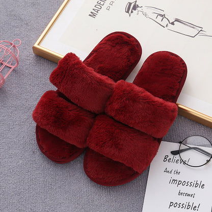 Double Cloud Fur-Lined Comfort House Slippers