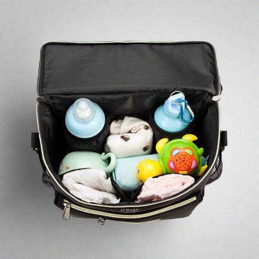 Multi-Purpose Stroller Hanging Bag - Portable Diaper Storage & Insulated Bottle Bag