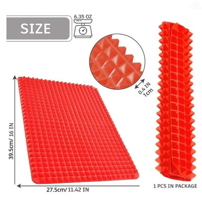 بساط طهي مضلع من السيليكون غير لاصق