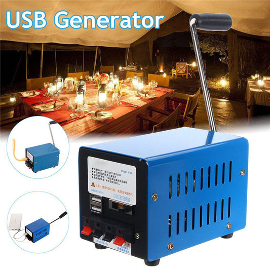 Emergency Hand Crank USB Charging Generator