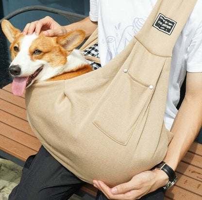 Small-Medium One Size Pet Shoulder Sling Carrier Bag