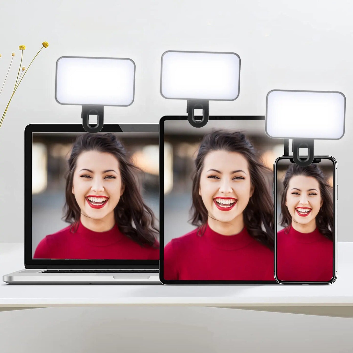 Portable Mini Selfie Flood Light - Rechargeable 3 Modes