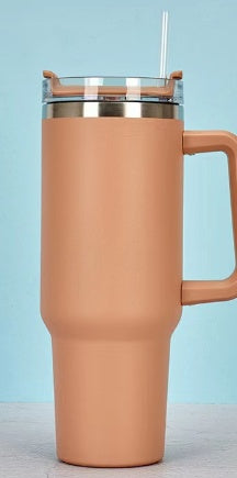 Vaso de café al vacío de acero inoxidable de 40 onzas con tapa, sin BPA